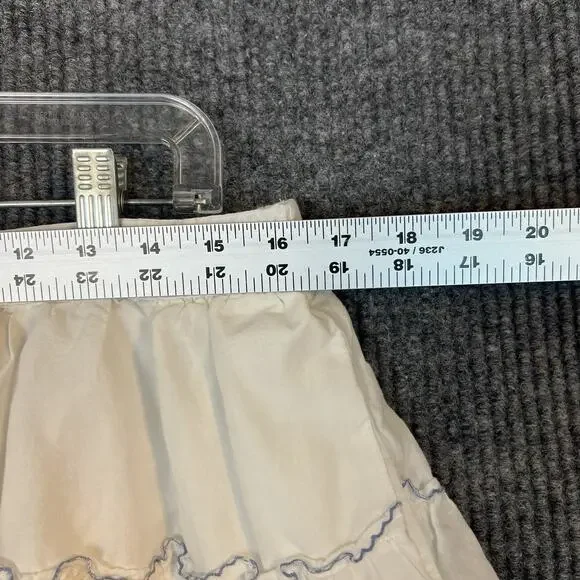 Kate Spade New York Womens Floral Embroidered Tiered Mini Skirt Size XL Boho - Picture 5 of 8